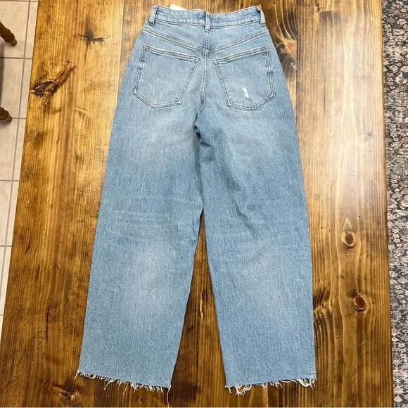 Madewell The Curvy Perfect Vintage Wide Leg Crop Jean Hallstead Wash Size 24 NWT - Picture 4 of 13